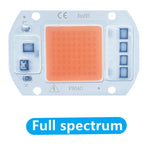 plaque led 20w 30w 50w full spectrum blanc orange vert gris électronique moderne circuits