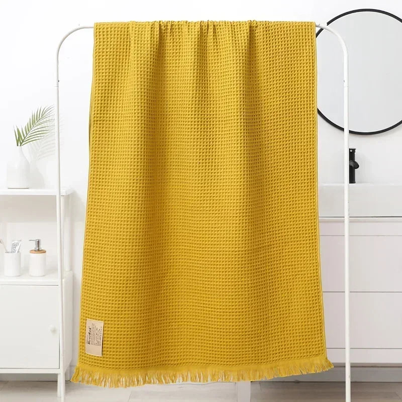 serviette bain coton géométrique rapide moderne multicolore grande taille bleu marine gris rose vert