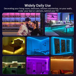 ruban led multicolore 16 millions couleurs bluetooth application contrôle moderne