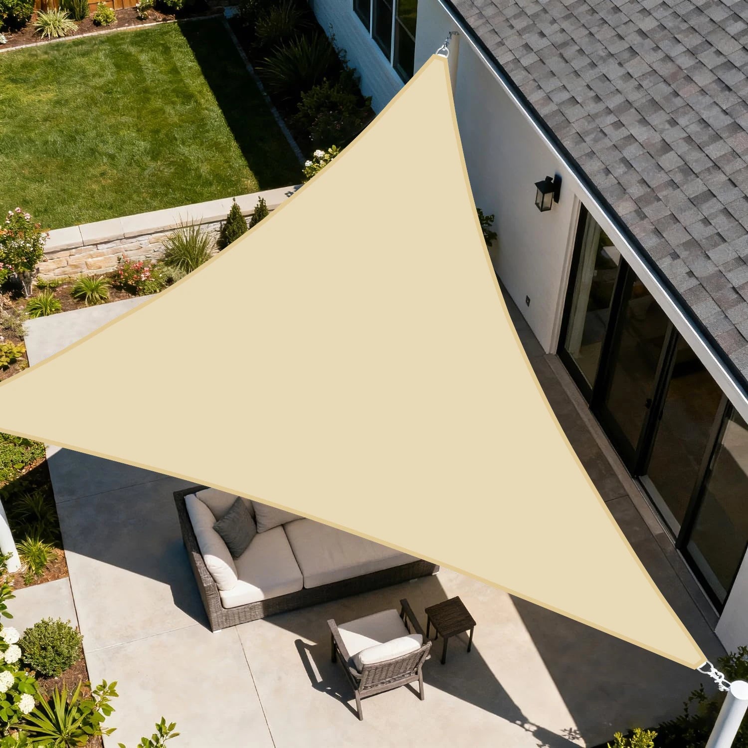 Détail du tissu Oxford imperméable de la voile d'ombrage
