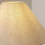 lampe table moderne noir abat jour texture mat base solide flux lumineux 249 2000