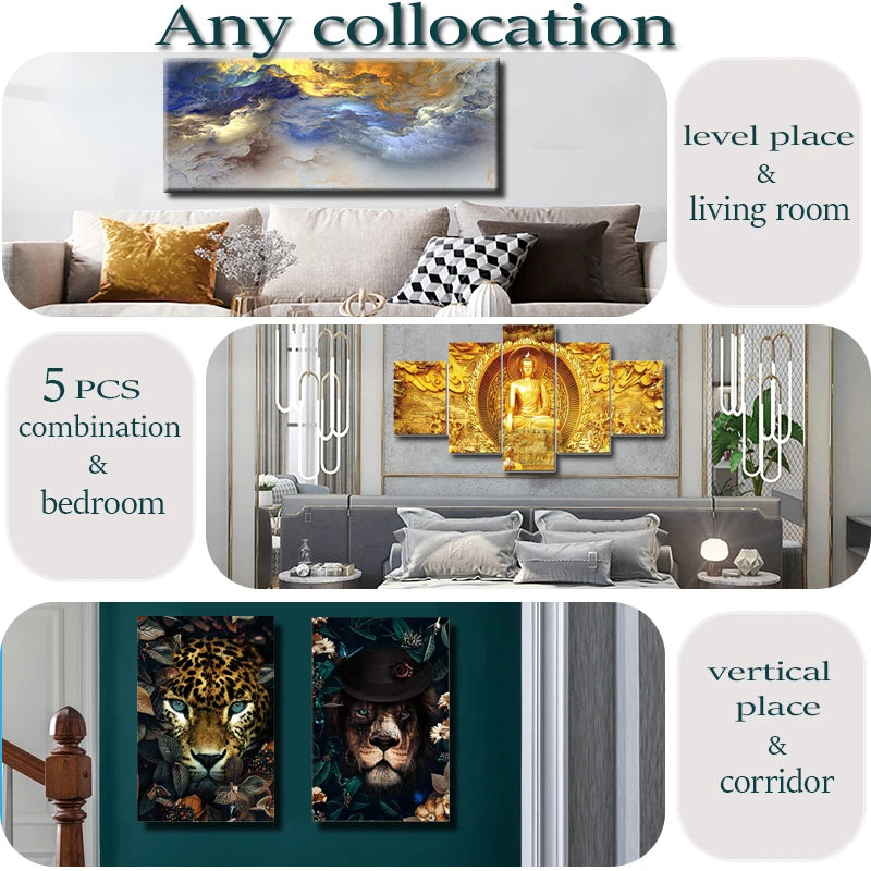 Cadre en bois dans un salon moderne avec décoration élégante