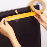 ruban adhésif jaune largeur 10mm 15mm 20mm 25mm 30mm 35mm 40mm 50mm 60mm fixations