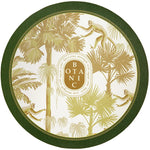 tapis table rond polyestère résistant chaleur décoration intérieure extérieure blanc vert fleurs feuilles papillons