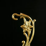 porte plante métal doré floral sculpté classique baroque chaîne pendante