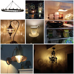 ampoule led filament doré transparente 0.5w e12 vintage 249 lumens 2700k