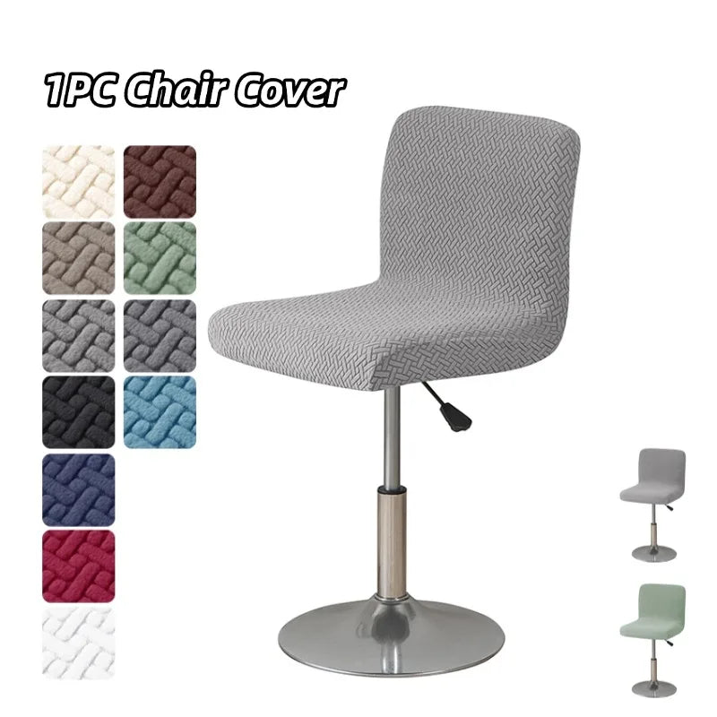 housse chaise tissu motifs géométriques gris clair moderne réglable four seasons