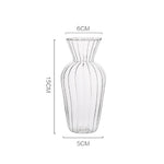vases transparents rayures verticales classiques fleurs artificielles verre cristalintérieur pot fleur hydroponique arrangement table