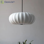 lampe suspendue moderne blanche rayures horizontales salon restaurant led 40cm 50cm