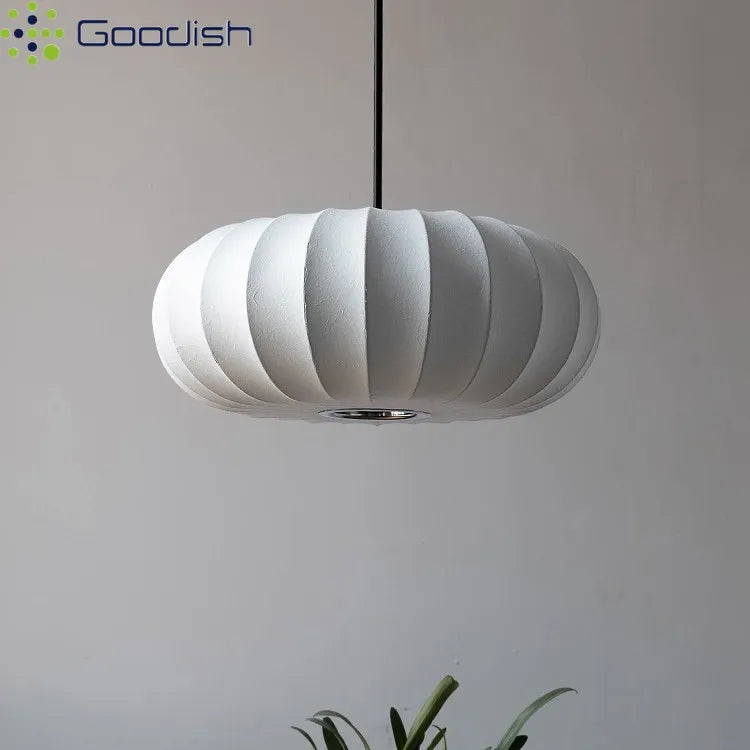 lampe suspendue moderne blanche rayures horizontales salon restaurant led 40cm 50cm