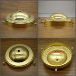 socle lampe doré lisse opaque classique fixations brasure laiton haute qualité
