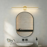 lampe murale moderne miroir intégré or noir minimaliste mur fixé LED chambre coucher