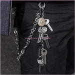 porte clés moderne argenté boucle clé chaîne minimaliste fashion ornement noël