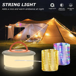 guirlande lumineuse led multicolore lampe portable camping modes éclairage rechargeableextérieur