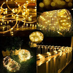 guirlande lumineuse solaire multicolore moderne modes d'éclairage led auto adhesiveextérieurintérieur