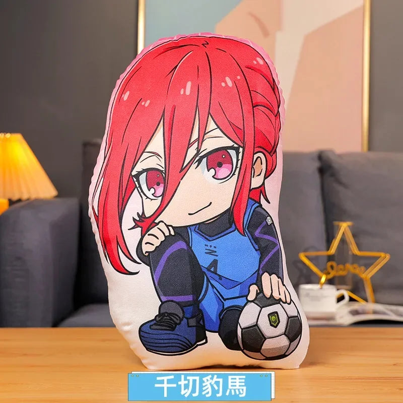 coussin anime personnages football ballons peluche lavable adulte oblong itoshi seishiro meguru
