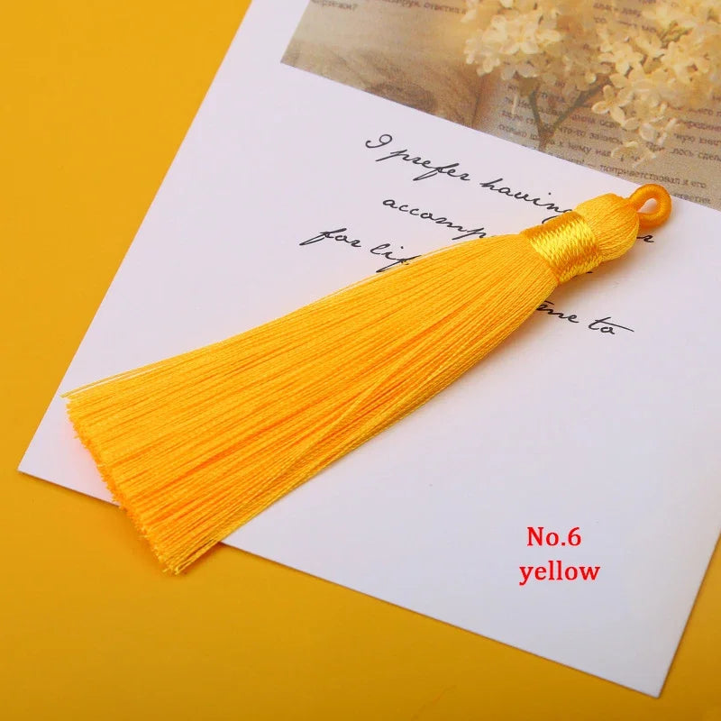 lot dix pompons soyeux anneau métallique décoration rideau couture bijoux artisanat
