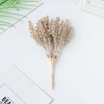 bouquet séché naturel feuilles vertes gris argenté décoration intérieure extérieure festive rustic