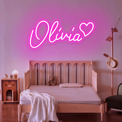 Veilleuse LED personnalisable pour chambre d'ado avec texte illuminé