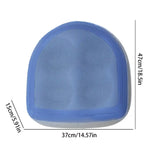 coussin bain noir bleu clair texture maille adhésif confortable imperméable pvc moderne français