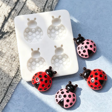 moule silicone coccinelle bonbons gateaux decoratif mignon ludique fondant cupcakes outils decoration