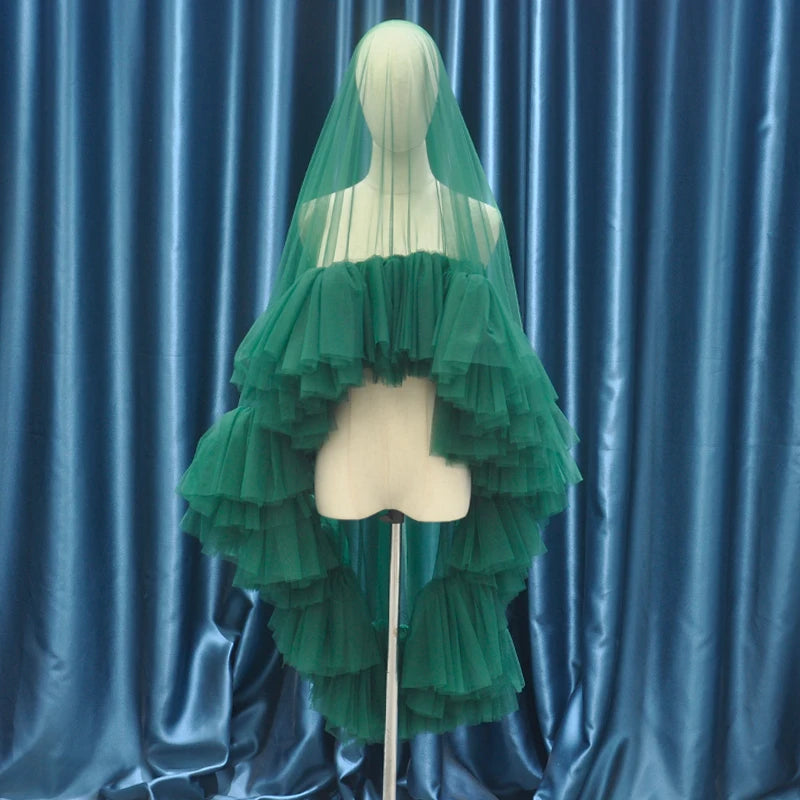 voile mariée tulle plissé blanc crème rose noir vert classique élégant opacité festonné