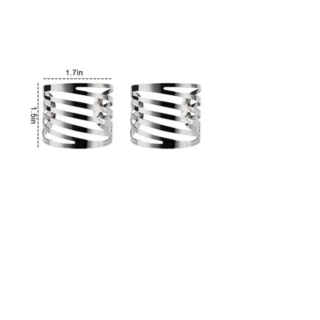 bracelets argenté doré rayures horizontales moderne minimaliste respectueux environnement métal alliage aluminium
