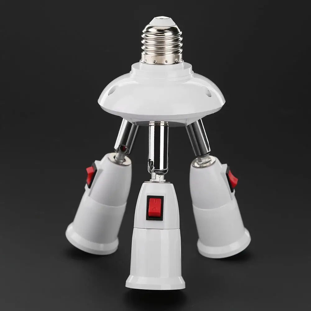 adaptateurs ampoules E27 blancs modernes têtes matériau métallique certifié réglables lumière LED