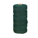 corde macramé coton 100m 3mm texturée artisanale verte rose jaune bleu clair craft deco