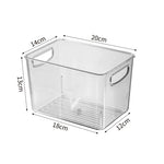 boîtes rangement transparentes moderne poignées crèmes gels lotions fridge organizer