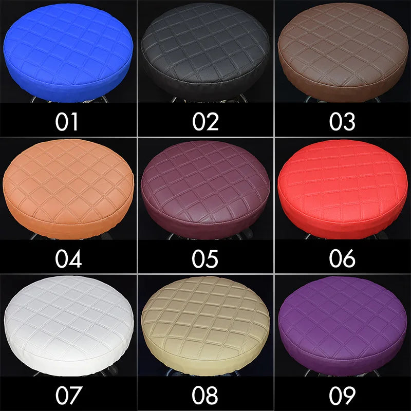 couvre siège ronde violet rouge noir moderne quilted imperméable siège tabouret bar polyester coton