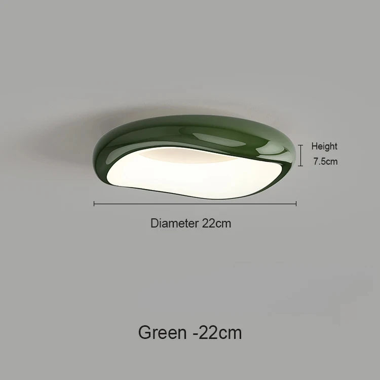 plafonniers led modernes minimaliste couleur crème noir vert chambre enfant éclairage salle étude cuisine