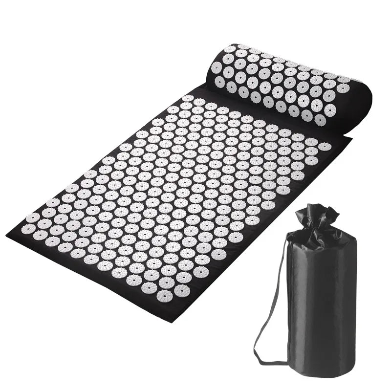 tapis massage acupression violet points blancs soulagement douleur relaxation stress moderne fitness yoga