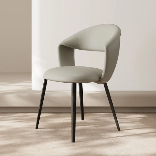 chaises salle manger modernes marbre blanc noir assise confortable bois acier minimaliste pieds simples