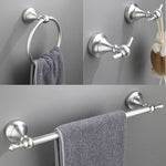 ensemble quincaillerie salle bain noir mat argent or porte serviettes anneau papier toilette crochet