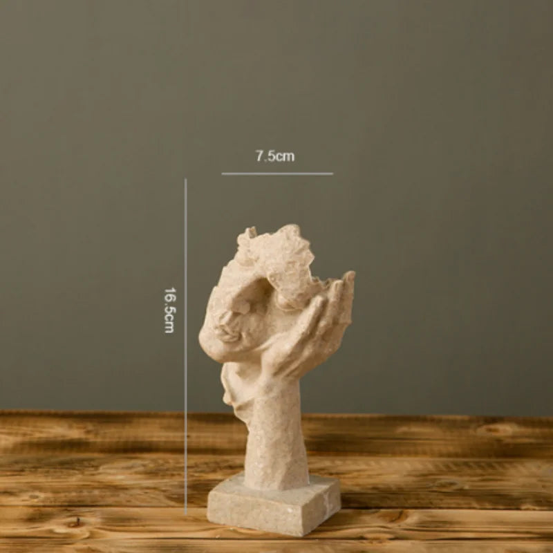décoration intérieure sculpture résine blanc argent or contemporaine détails sculpturaux base plate maison salon