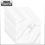 panneaux decoratifs marbre gris blanc adhesifs sol mur modernes pack 10 pieces