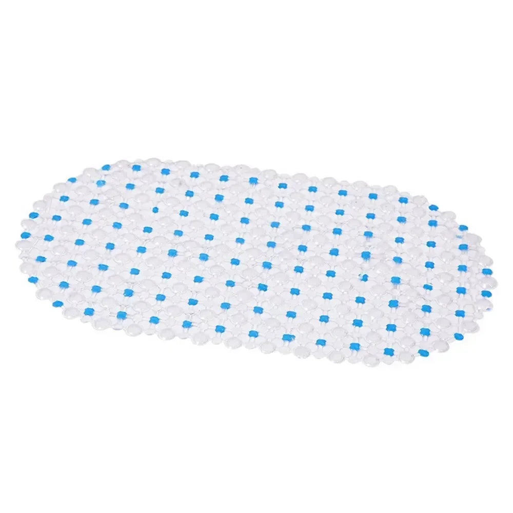 tapis bain anti dérapant ventouse transparent moderne nid d'abeille bleu rouge vert