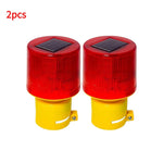 lampe signalisation solaire rouge jaune rayures verticales moderne utilitaire 24v fluxlumineuxcertifieece