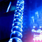 guirlande led solaire flexible modes lumineux multicolore extérieure festive spirale