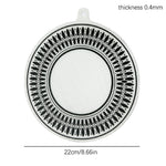 protecteur plaque cuisson silicone noir beige motif géométrique moderne opacité