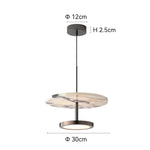 Suspension lumineuse marbre moderne blanc gris noir salon chambre led pendentif Pierre
