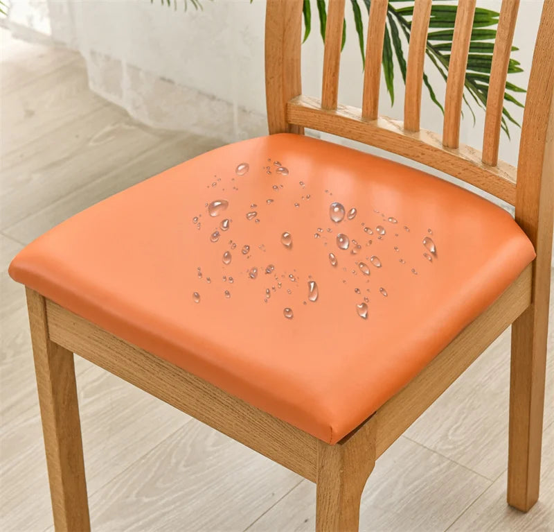 coussin chaise noir élasthanne polyester moderne élastique unie salle manger mariage banquette