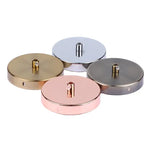 disques métalliques or argent rose doré noir blanc modernes accessoires plafonnier suspension base disque