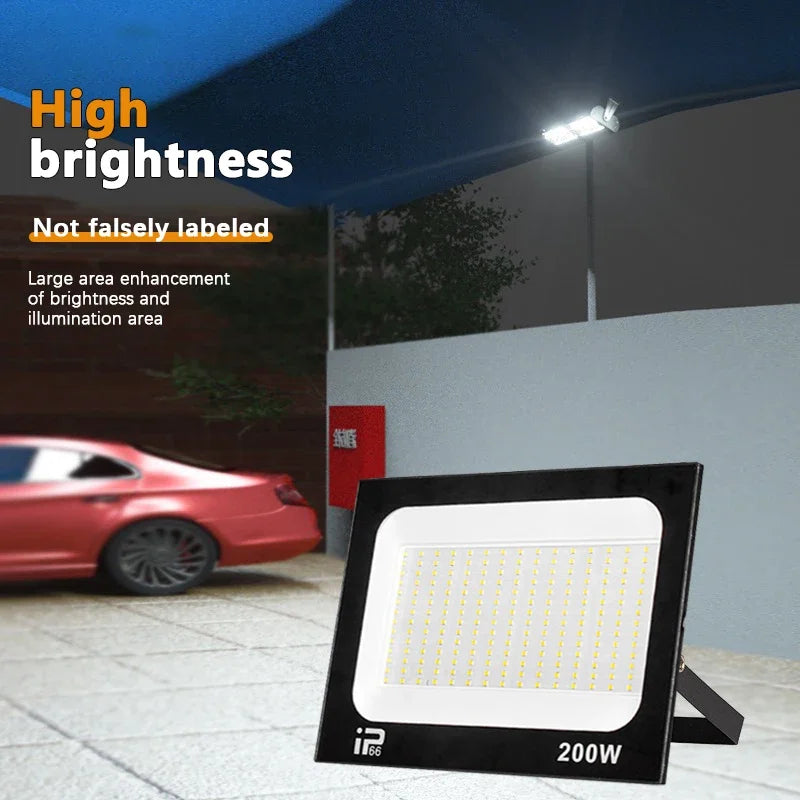projecteur led extérieur ip66 10w 20w 30w 50w 100w 150w 200w noir moderne