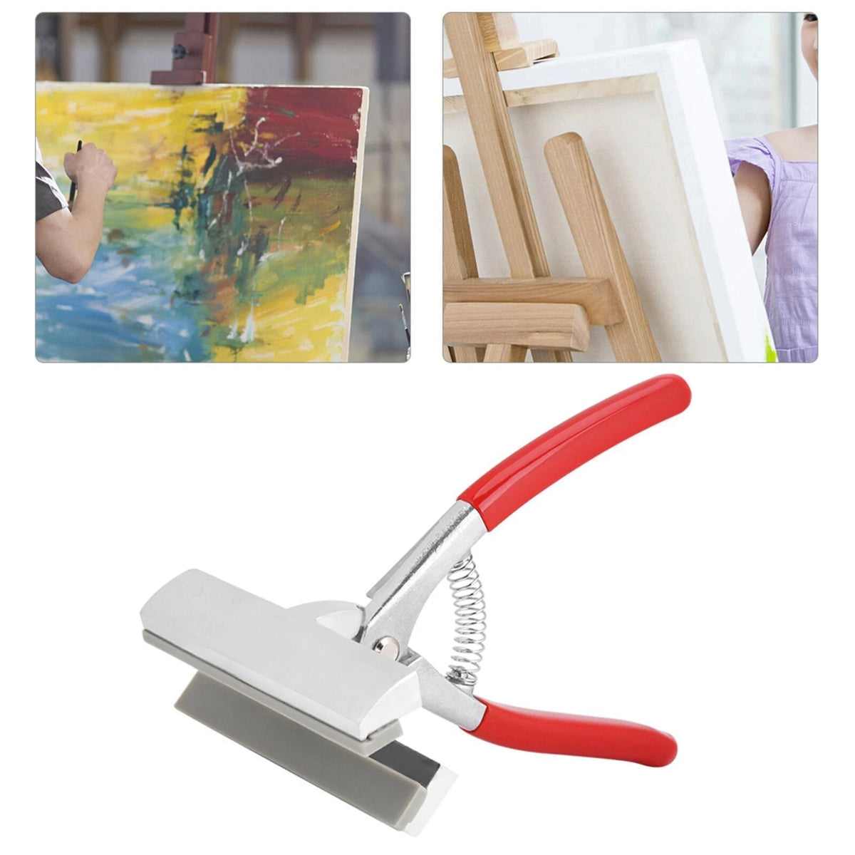 pinces toile rouge gris moderne peinture diamant point croix outils plastique