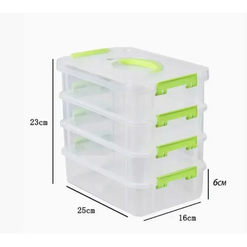 boîtes rangement transparentes modernes réutilisables poignées organisation école articles divers blocs construction jouets
