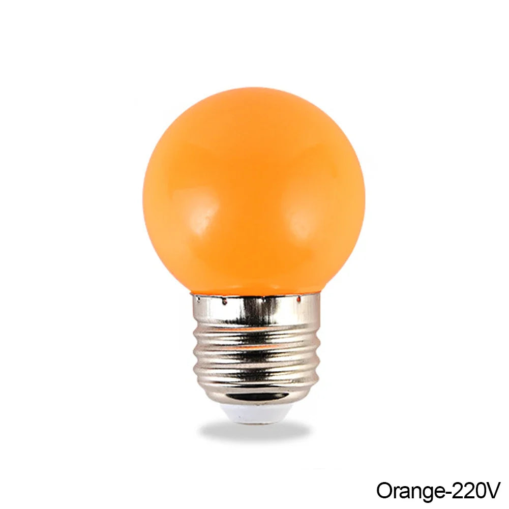ampoules led colorées rouge bleu blanc jaune orange vert moderne e27 360deg 220v