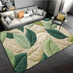 tapis vert feuilles moderne imperméable antidérapant bain entrée salon decoextérieur 40x60cm 50x80cm