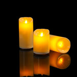 bougies led sans flamme rechargeables blanc crème rondes modernes télécommande usb adhésives noël vacances